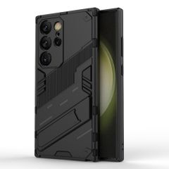 Microcase Samsung S24 Ultra Matrix Serisi Armor Standlı Perfect Koruma Kılıf - Siyah Al3416