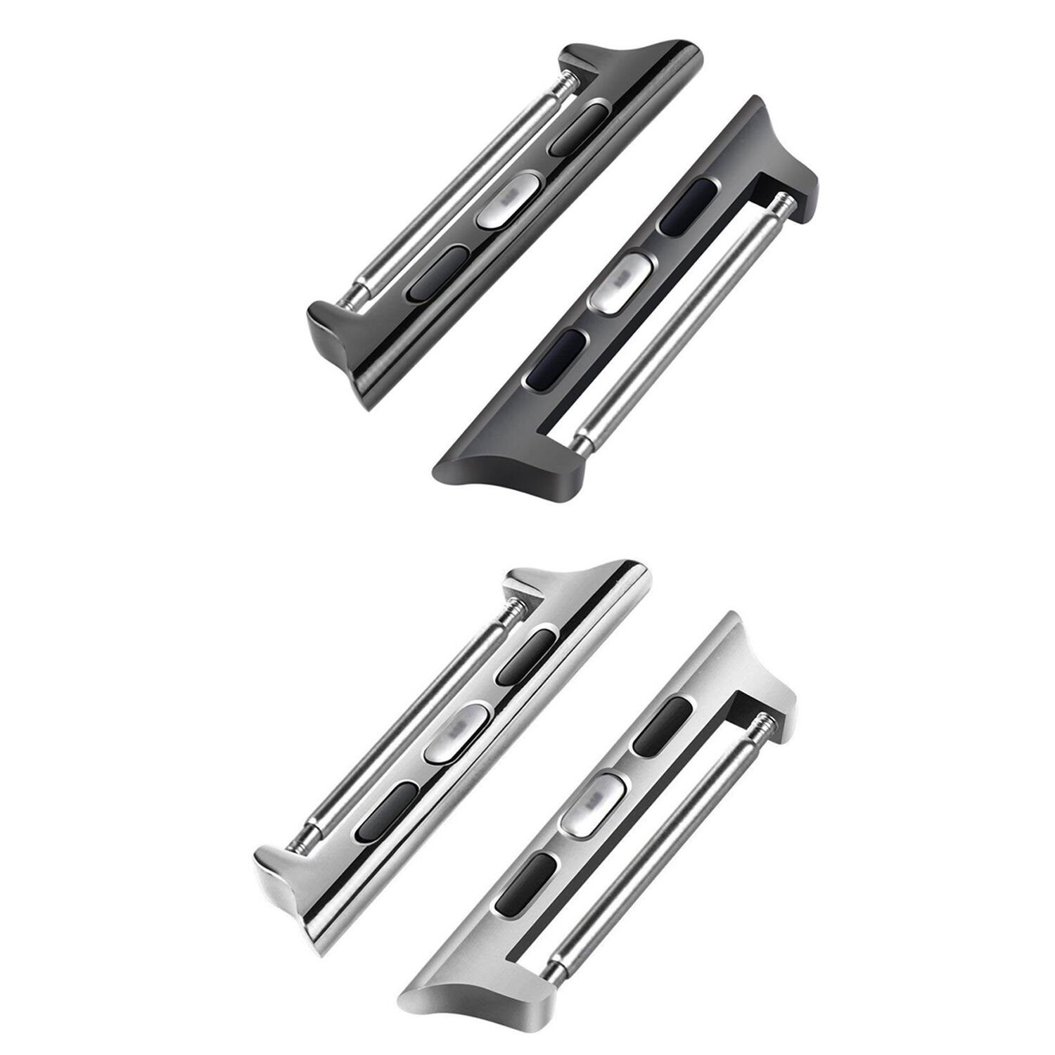 Microcase Apple Watch 42-44-45 mm to 22 mm Çevirici Metal Kordon Kayış Adaptörü Set - AL3135