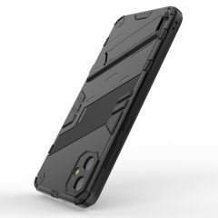 Microcase Samsung Galaxy A05 Matrix Serisi Armor Standlı Perfect Koruma Kılıf - Siyah Al3416