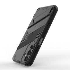 Microcase Samsung A15 5G Matrix Serisi Armor Standlı Perfect Koruma Kılıf - Siyah Al3416