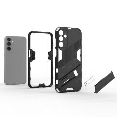 Microcase Samsung A15 5G Matrix Serisi Armor Standlı Perfect Koruma Kılıf - Siyah Al3416