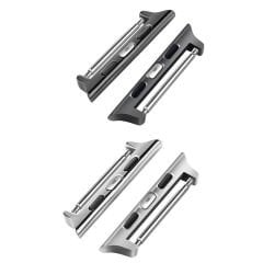 Microcase Apple Watch 42-44-45 mm to 24 mm Çevirici Metal Kordon Kayış Adaptörü Set - AL3136