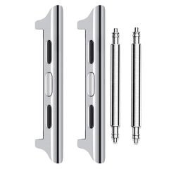 Microcase Apple Watch 42-44-45 mm to 24 mm Çevirici Metal Kordon Kayış Adaptörü Set - AL3136