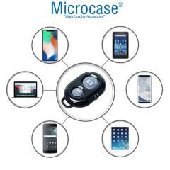 Microcase Tripod ve Selfie Çubuğu için Bluetoothlu Uzaktan Fotoğraf Çekim Kumandası Siyah - AL2638