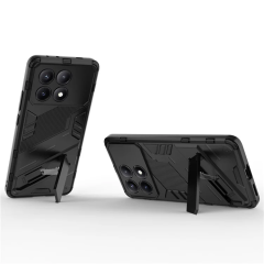 Microcase Poco X6 Pro /Xiaomi Redmi K70E Matrix Serisi Armor Standlı Perfect Koruma Kılıf - Siyah Al3416