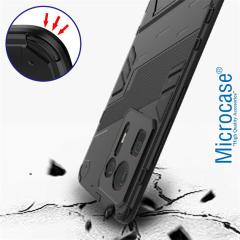 Microcase Xiaomi Mix 4 Matrix Serisi Armor Standlı Kılıf - Siyah