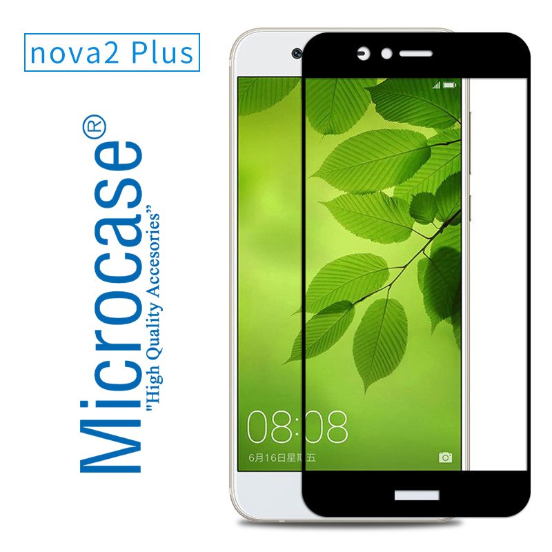 Huawei Nova 2 Plus Tam Kaplayan Çerçeveli Tempered Ekran Koruyucu