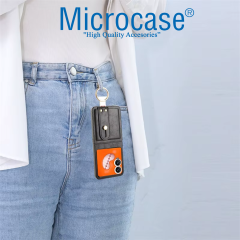 Microcase Tecno Phantom V Flip2 Askılıklı Standlı Açacaklı Deri Kılıf-AL5118