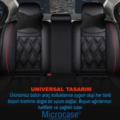 Microcase 3D Ortopedik Oto Araç Oyuncu Koltuk Boyun Yastığı 25x17cm 1 Adet AL4335 Siyah
