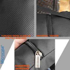 Microcase 3D Ortopedik Oto Araç Oyuncu Koltuk Boyun Yastığı 25x17cm 1 Adet AL4335 Siyah