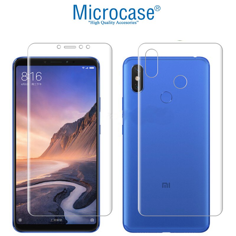 Microcase Xiaomi Mi Max 3 Full Ön Arka Kaplama Soft Koruma Film