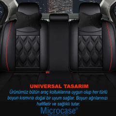 Microcase 3D Ortopedik Oto Araç Oyuncu Koltuk Boyun Yastığı 25x17cm 2 Adet AL4335 Siyah