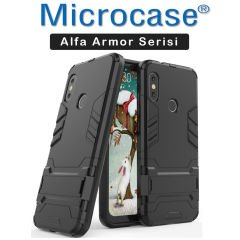 Xiaomi Mi A2 Lite Alfa Armor Kılıf + Tam Kaplayan Cam