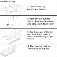 Microcase Xiaomi Redmi Note 9T Tempered Glass Cam Ekran Koruyucu